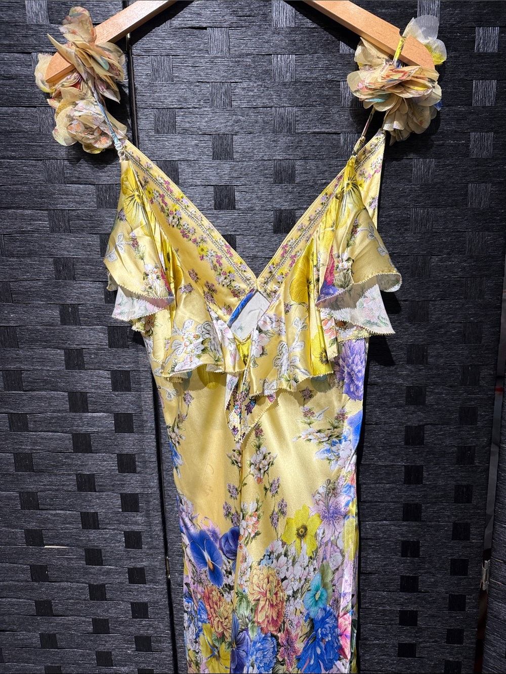 Camilla Yellow Floral V-Neck Maxi Dress - Picture 7 of 11